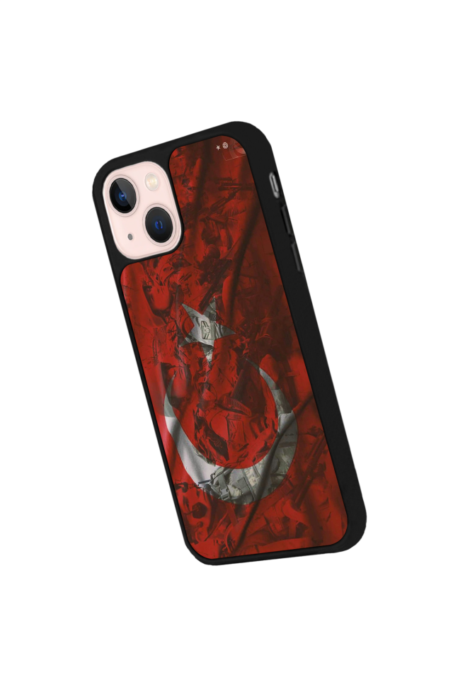 iPhone 14 Plus Uyumlu Türk Bayragi Tasarımlı Glossy Premium Kılıf