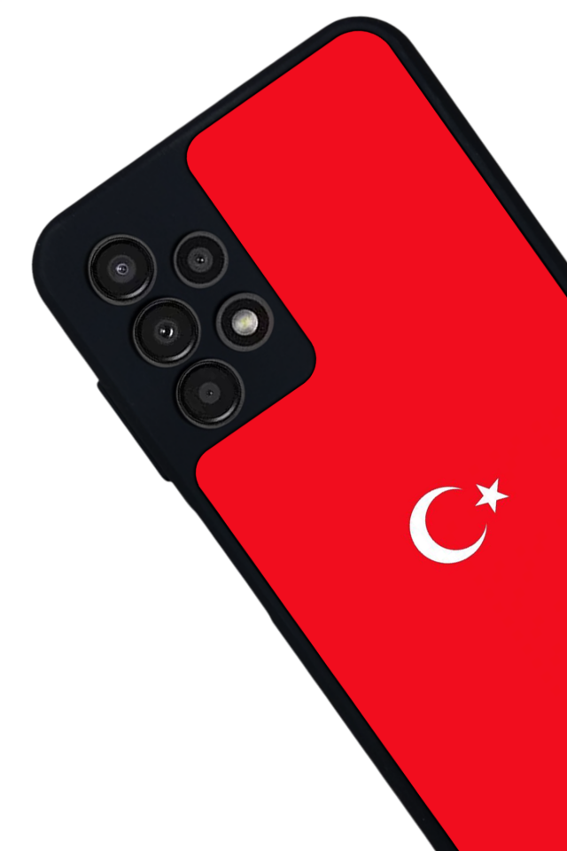 Samsung Galaxy A23 Uyumlu Türk Bayragi Tasarımlı Glossy Premium Kılıf