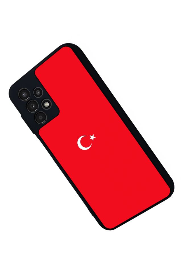Samsung Galaxy A23 Uyumlu Türk Bayragi Tasarımlı Glossy Premium Kılıf