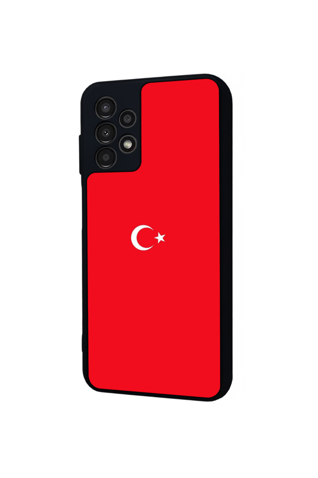Samsung Galaxy A23 Uyumlu Türk Bayragi Tasarımlı Glossy Premium Kılıf