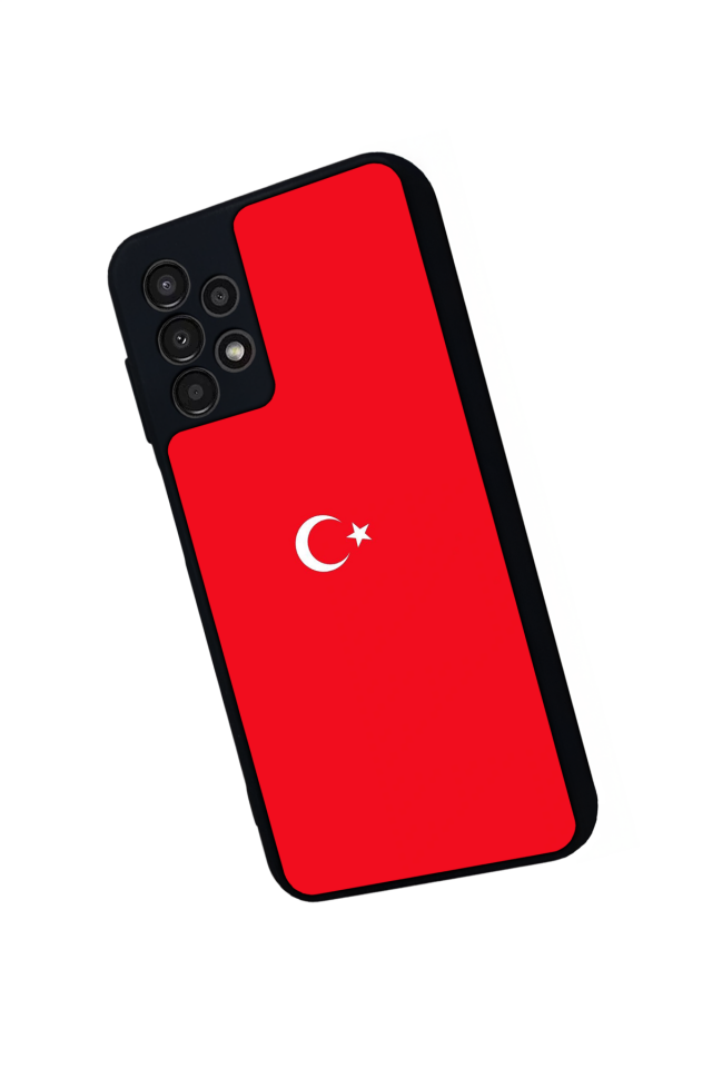 Samsung Galaxy A23 Uyumlu Türk Bayragi Tasarımlı Glossy Premium Kılıf