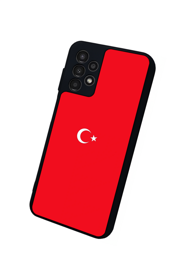 Samsung Galaxy A23 Uyumlu Türk Bayragi Tasarımlı Glossy Premium Kılıf