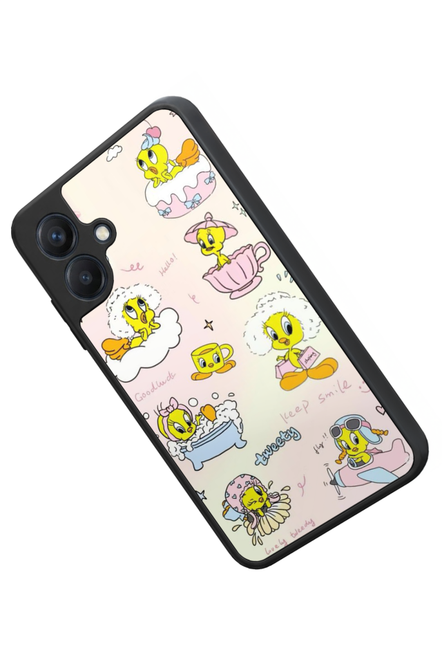 Samsung Galaxy A07 Uyumlu Tweety Tasarımlı Glossy Premium Kılıf