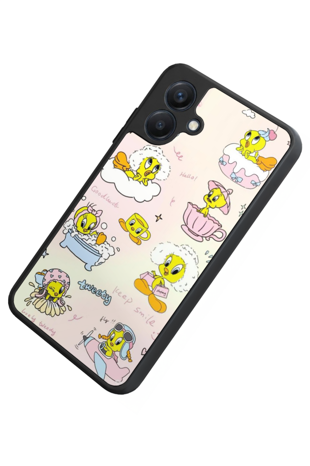 Samsung Galaxy A07 Uyumlu Tweety Tasarımlı Glossy Premium Kılıf