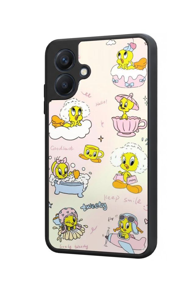 Samsung Galaxy A07 Uyumlu Tweety Tasarımlı Glossy Premium Kılıf
