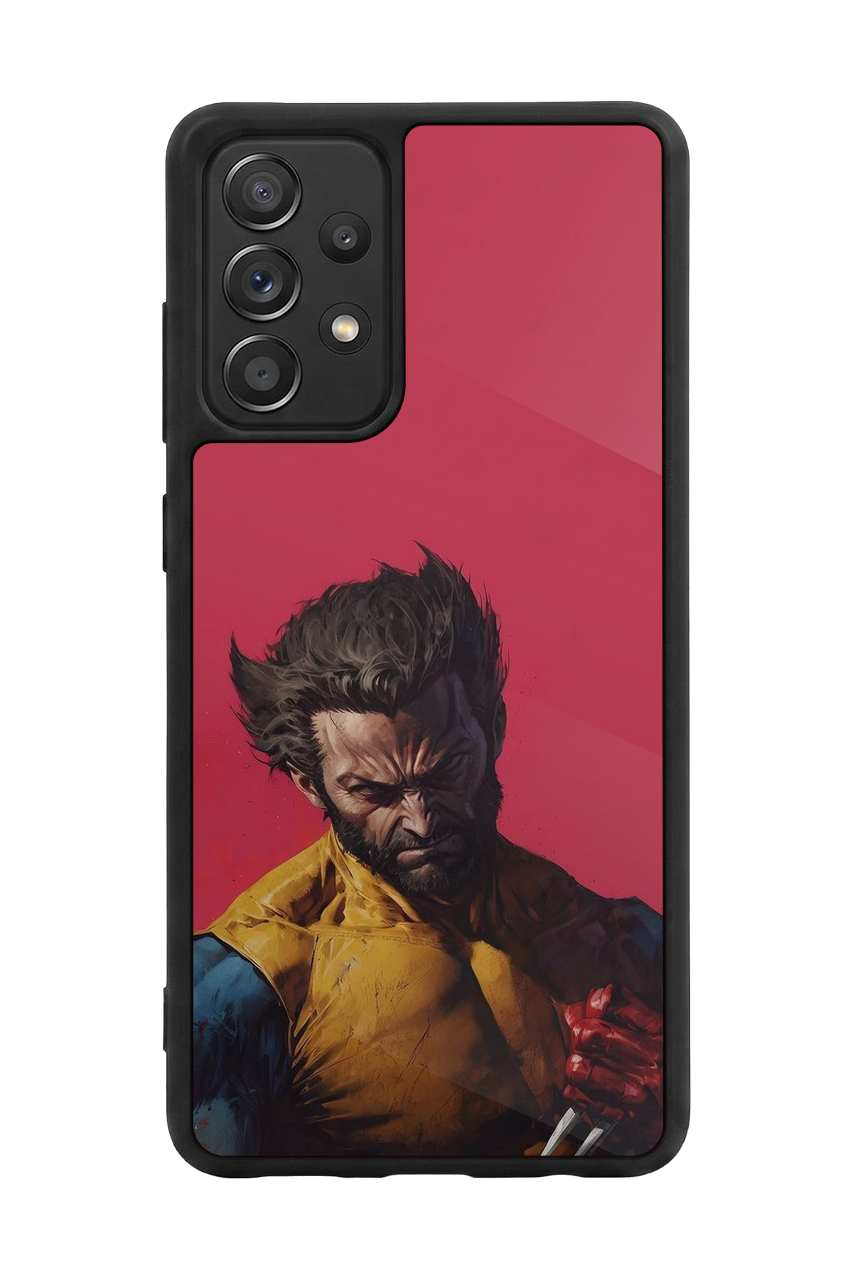 Samsung Galaxy A72 Uyumlu Wolverine Tasarımlı Glossy Premium Kılıf