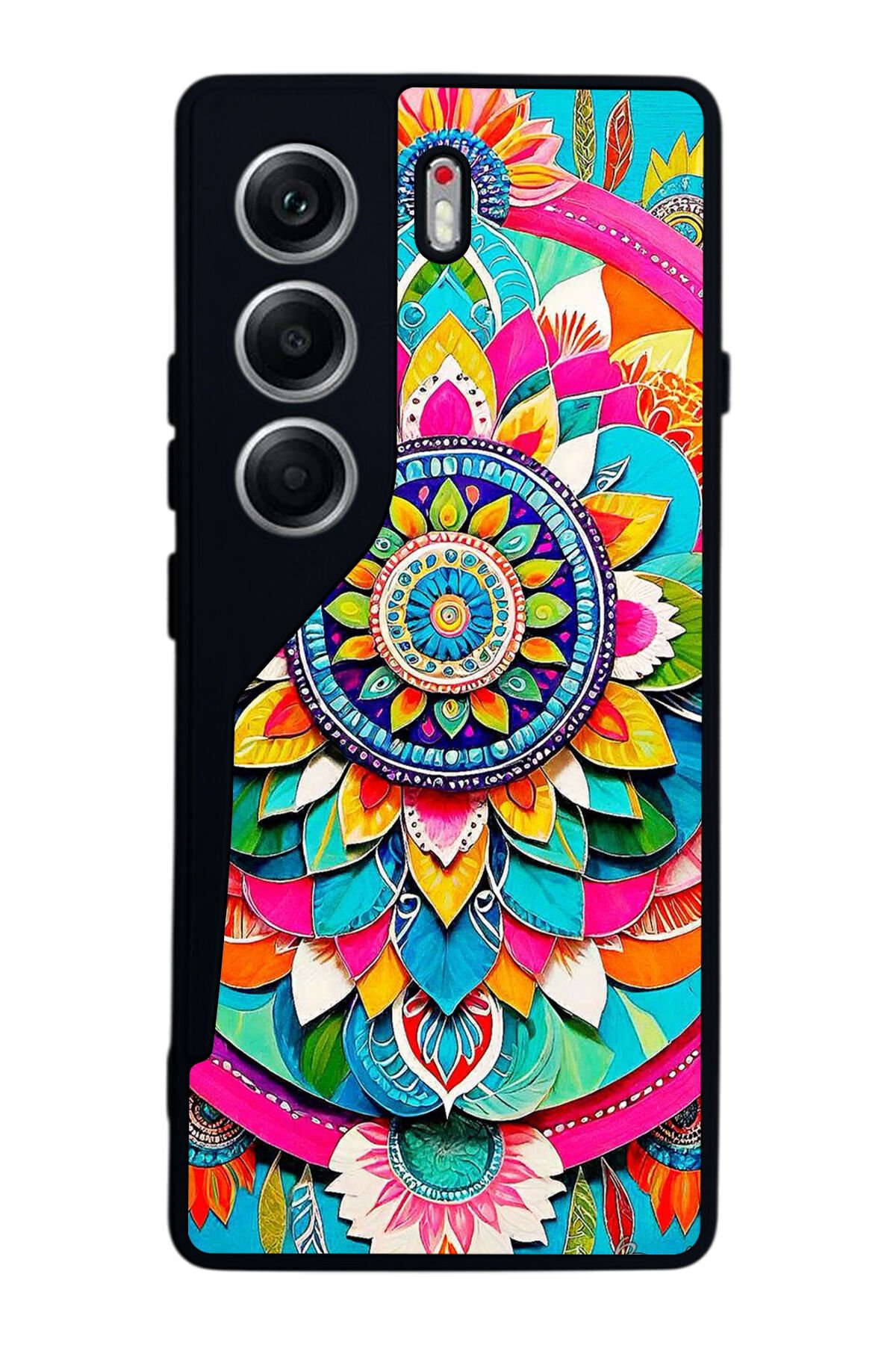 Tecno Camon 40 Uyumlu Mandala Tasarımlı Glossy Premium Kılıf