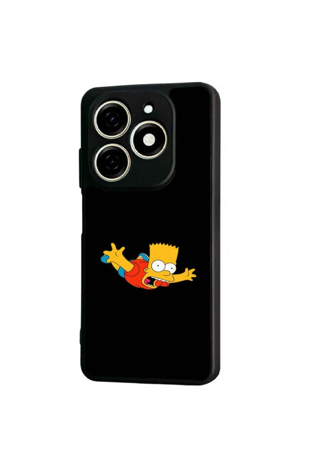 Tecno Spark 20/20C Uyumlu The Simpsons Tasarımlı Glossy Premium Kılıf