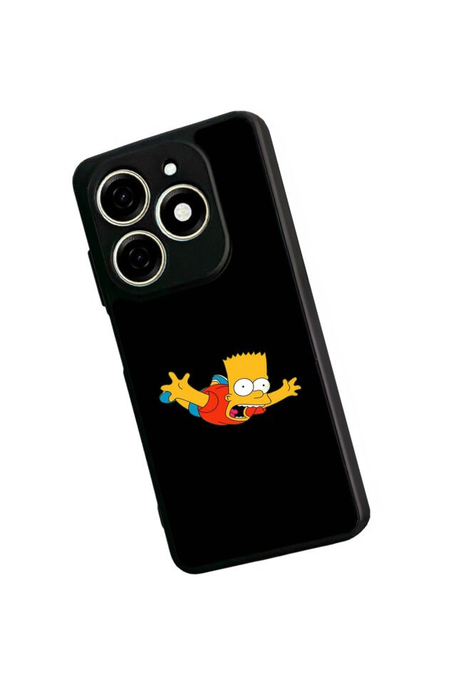 Tecno Spark 20/20C Uyumlu The Simpsons Tasarımlı Glossy Premium Kılıf