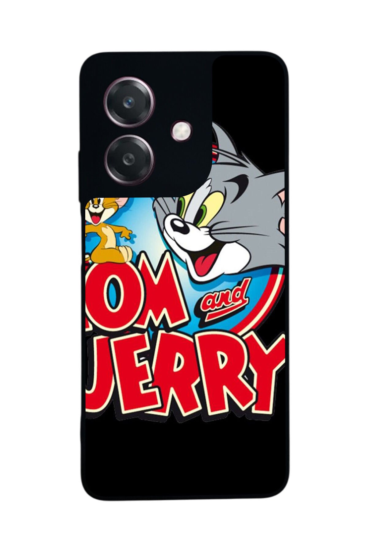 Oppo A3 5G Uyumlu Tom And Jerry Tasarımlı Glossy Premium Kılıf