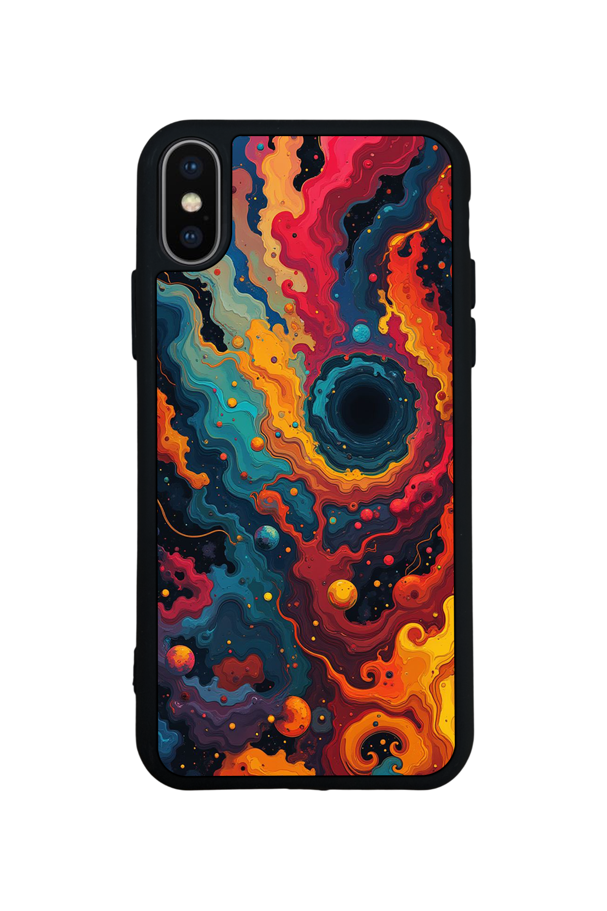 iPhone X/ XS Uyumlu Abstract Tasarımlı Glossy Premium Kılıf