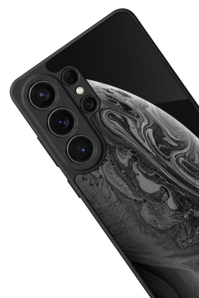 Samsung Galaxy S26 Ultra Uyumlu Ay Tasarımlı Glossy Premium Kılıf