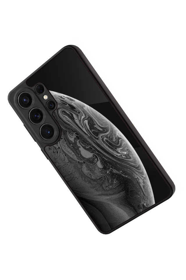 Samsung Galaxy S26 Ultra Uyumlu Ay Tasarımlı Glossy Premium Kılıf