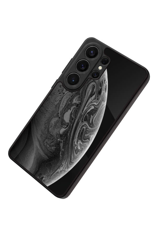 Samsung Galaxy S26 Ultra Uyumlu Ay Tasarımlı Glossy Premium Kılıf