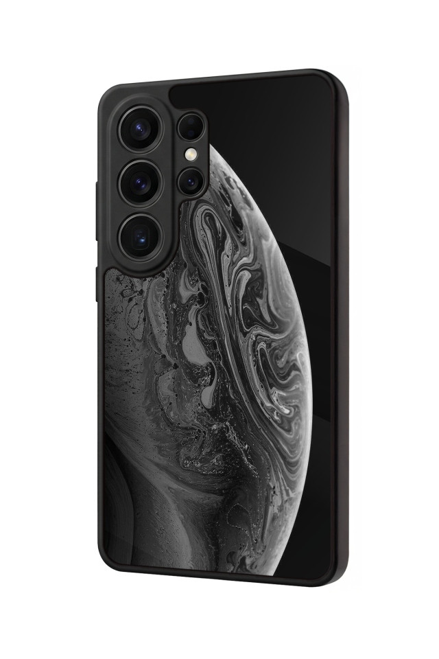 Samsung Galaxy S26 Ultra Uyumlu Ay Tasarımlı Glossy Premium Kılıf