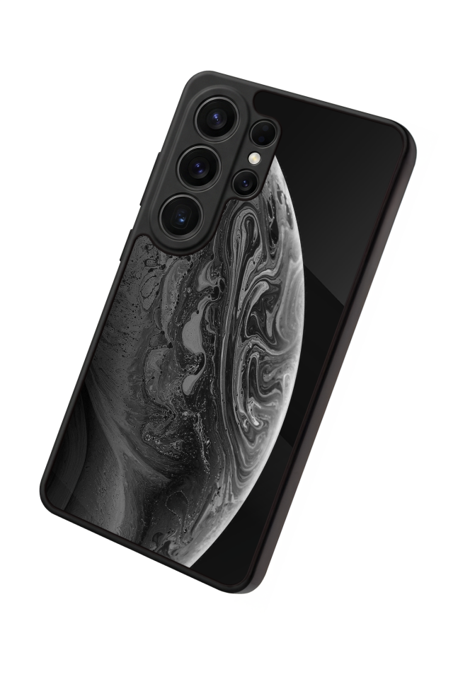 Samsung Galaxy S26 Ultra Uyumlu Ay Tasarımlı Glossy Premium Kılıf