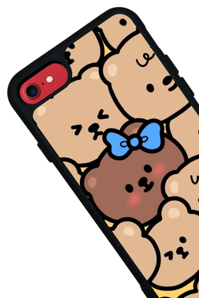 iPhone 8 Uyumlu Ayı Tasarımlı Glossy Premium Kılıf