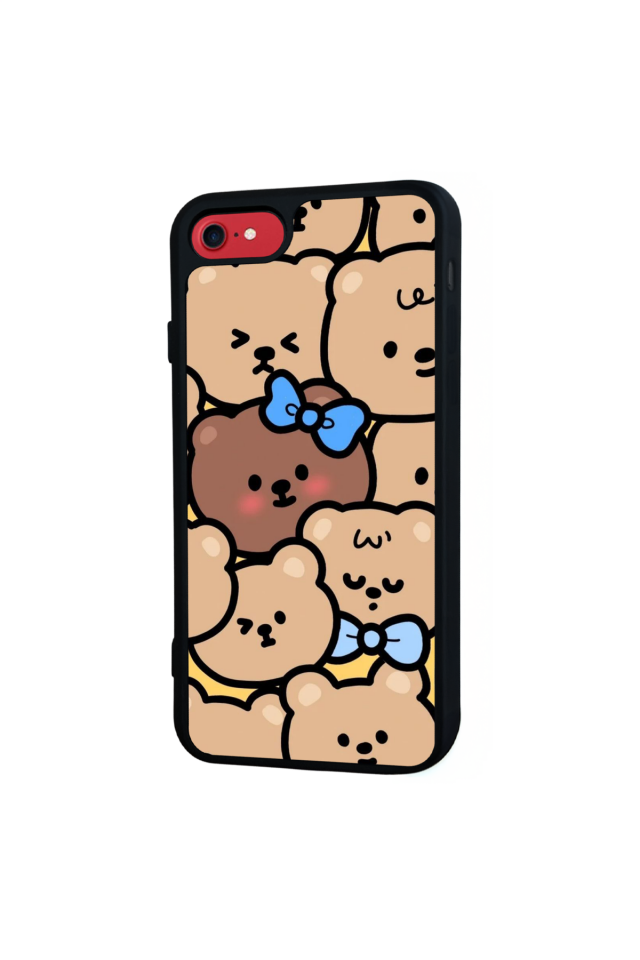 iPhone 8 Uyumlu Ayı Tasarımlı Glossy Premium Kılıf