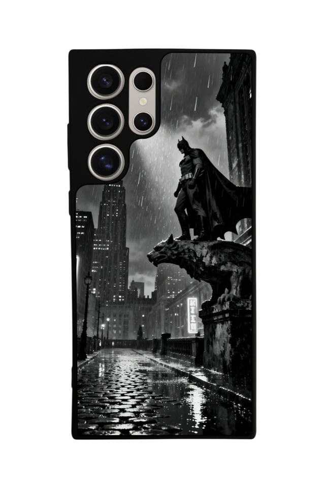 Samsung Galaxy S23 Ultra Uyumlu Batman Tasarımlı Glossy Premium Kılıf