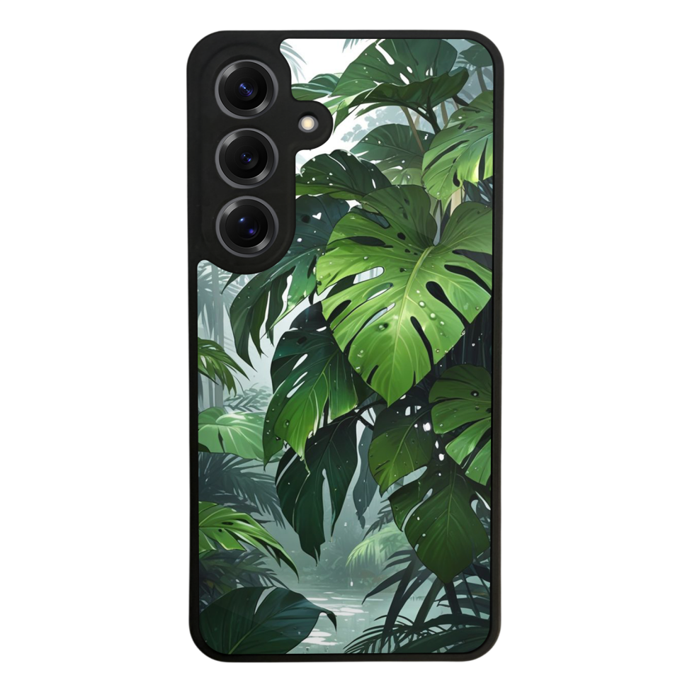 Samsung Galaxy S25 Uyumlu Botanik Tasarımlı Glossy Premium Kılıf