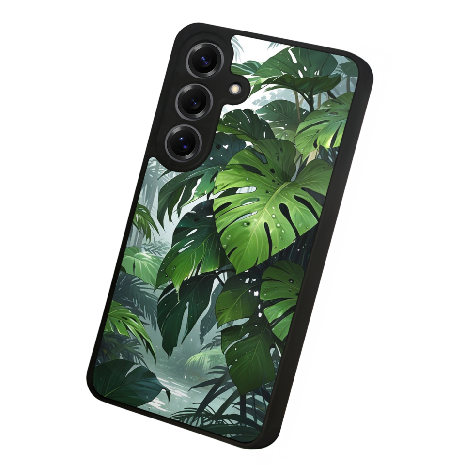 Samsung Galaxy S25 Uyumlu Botanik Tasarımlı Glossy Premium Kılıf