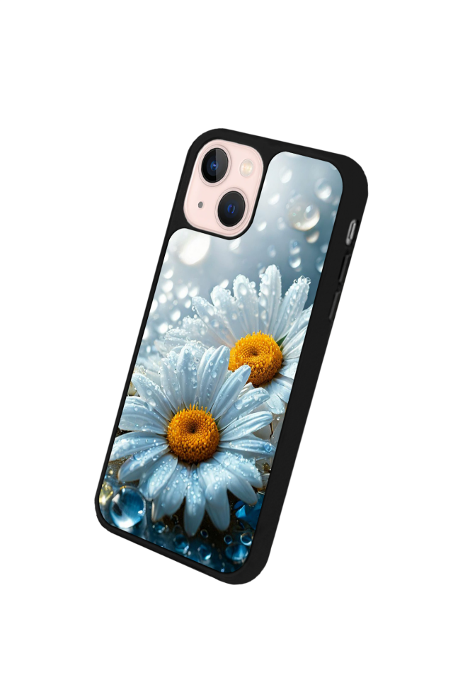 iPhone 13 Mini Uyumlu Cicek Tasarımlı Glossy Premium Kılıf
