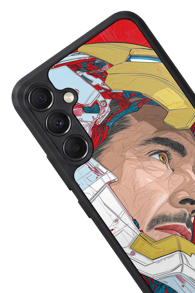 Samsung Galaxy M34 Uyumlu Iron Man ( Demir Adam ) Tasarımlı Glossy Premium Kılıf