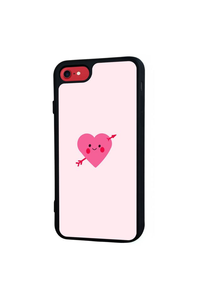 iPhone 7 Uyumlu Kalp Love Tasarımlı Glossy Premium Kılıf
