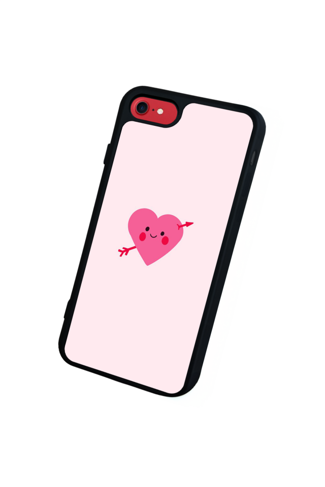 iPhone 7 Uyumlu Kalp Love Tasarımlı Glossy Premium Kılıf