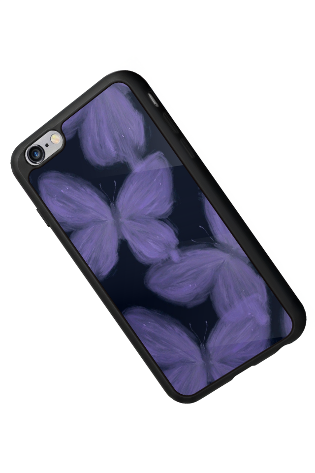 iPhone 6s Plus Uyumlu Kelebek Tasarımlı Glossy Premium Kılıf