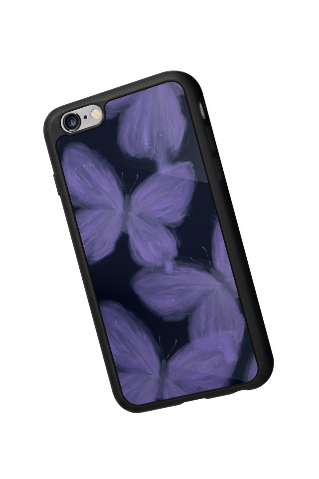 iPhone 6s Plus Uyumlu Kelebek Tasarımlı Glossy Premium Kılıf