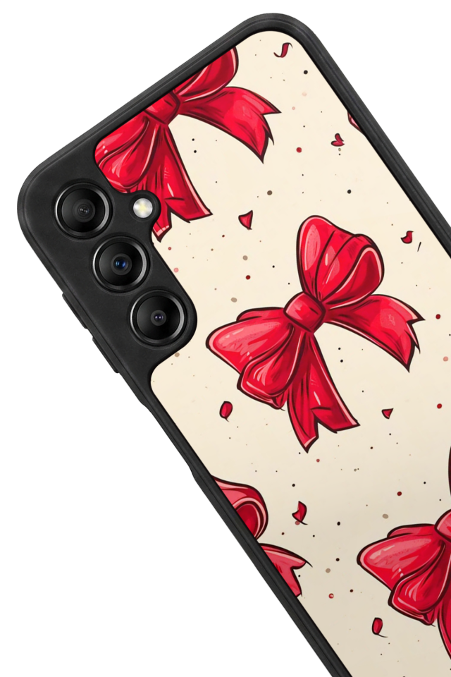 Samsung Galaxy A14 Uyumlu Kurdele Tasarımlı Glossy Premium Kılıf