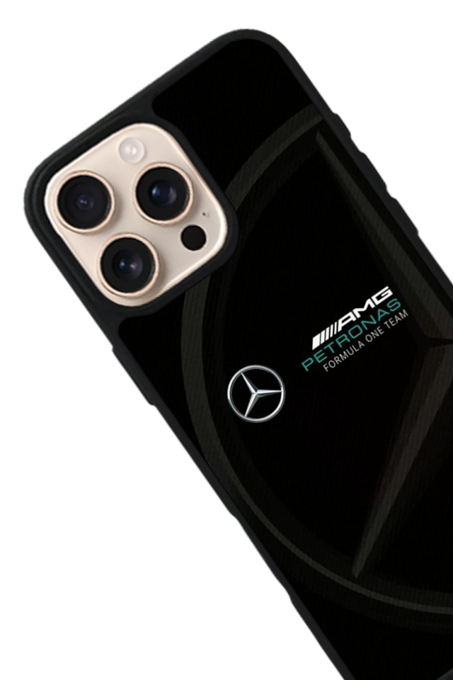 iPhone 16 Pro Uyumlu Mercedes Tasarımlı Glossy Premium Kılıf