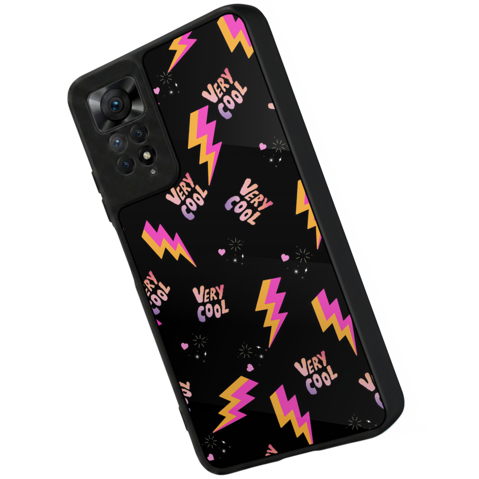 Xiaomi Redmi Note 12 Pro Uyumlu Simsek Tasarımlı Glossy Premium Kılıf