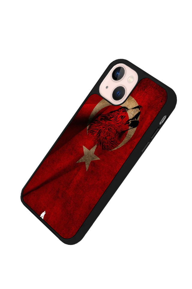 iPhone 14 Plus Uyumlu Türk Bayragi Tasarımlı Glossy Premium Kılıf