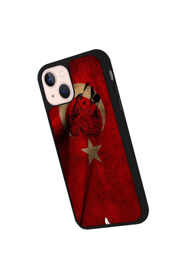 iPhone 14 Plus Uyumlu Türk Bayragi Tasarımlı Glossy Premium Kılıf
