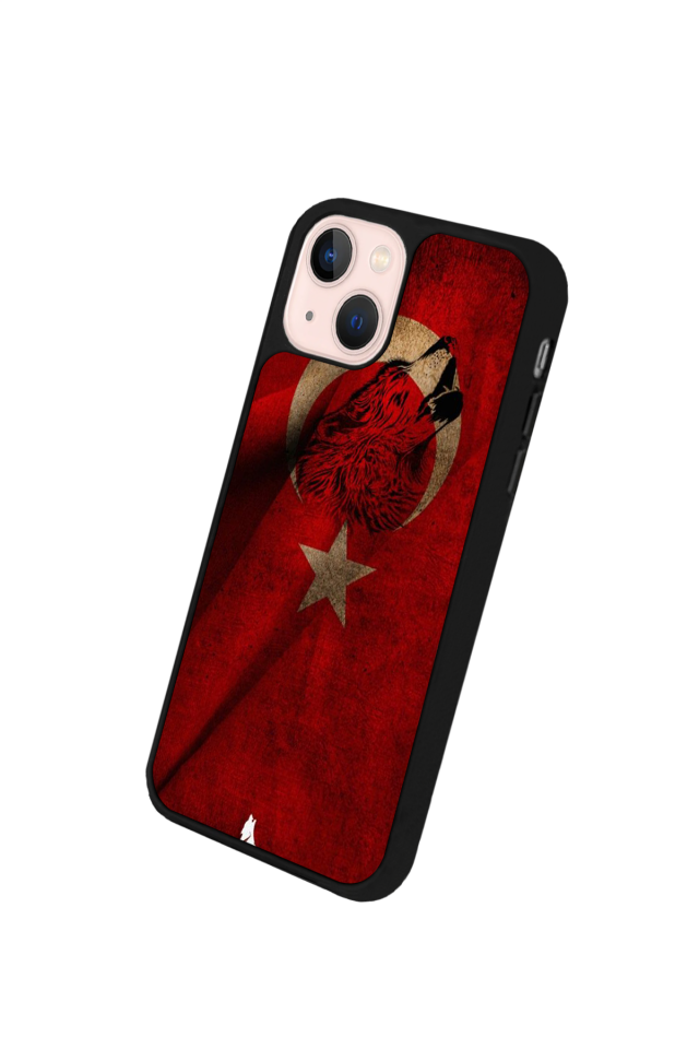 iPhone 14 Plus Uyumlu Türk Bayragi Tasarımlı Glossy Premium Kılıf