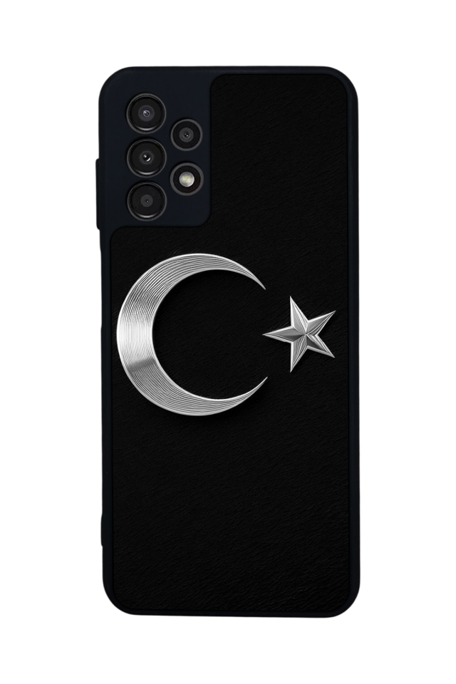 Samsung Galaxy A23 Uyumlu Türk Bayragi Tasarımlı Glossy Premium Kılıf
