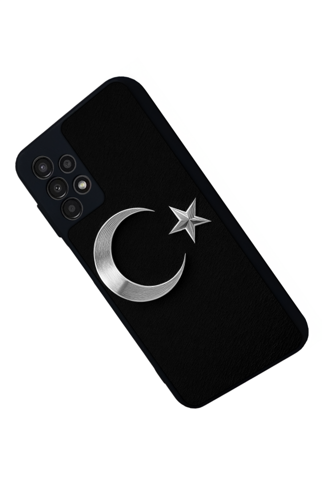Samsung Galaxy A23 Uyumlu Türk Bayragi Tasarımlı Glossy Premium Kılıf