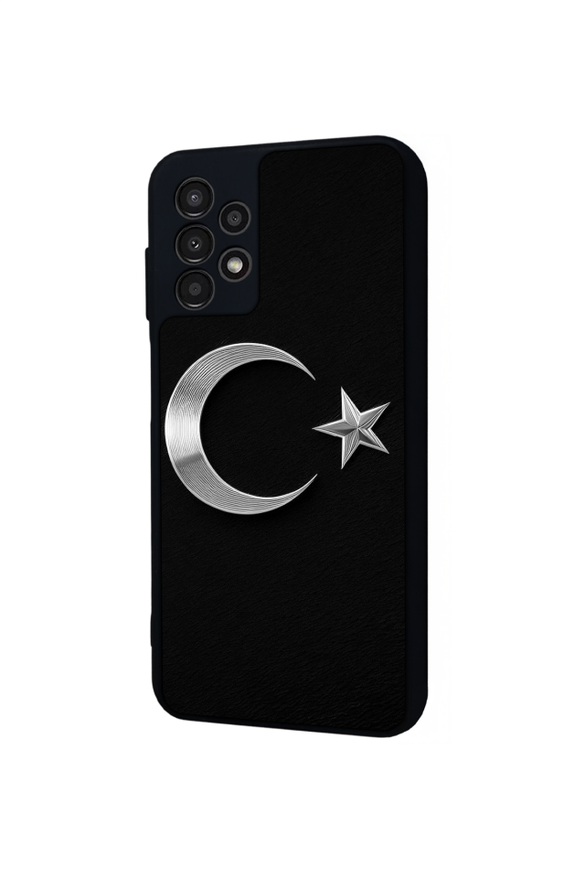 Samsung Galaxy A23 Uyumlu Türk Bayragi Tasarımlı Glossy Premium Kılıf