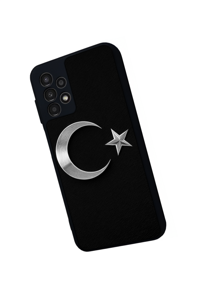 Samsung Galaxy A23 Uyumlu Türk Bayragi Tasarımlı Glossy Premium Kılıf
