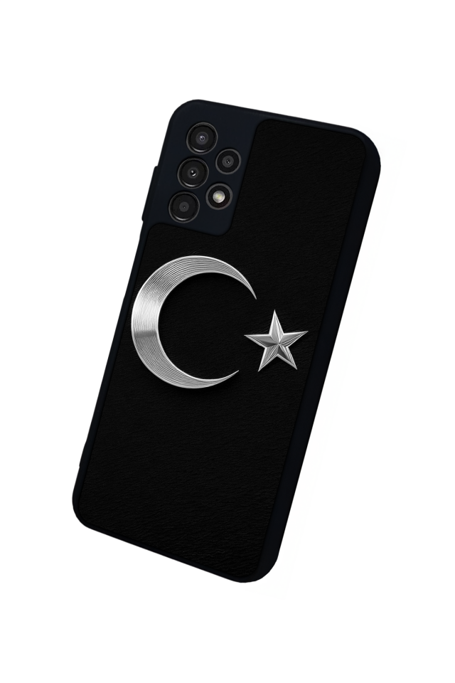 Samsung Galaxy A23 Uyumlu Türk Bayragi Tasarımlı Glossy Premium Kılıf