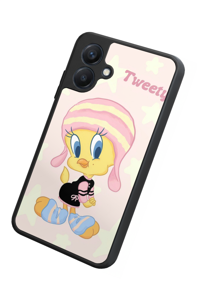 Samsung Galaxy A07 Uyumlu Tweety Tasarımlı Glossy Premium Kılıf