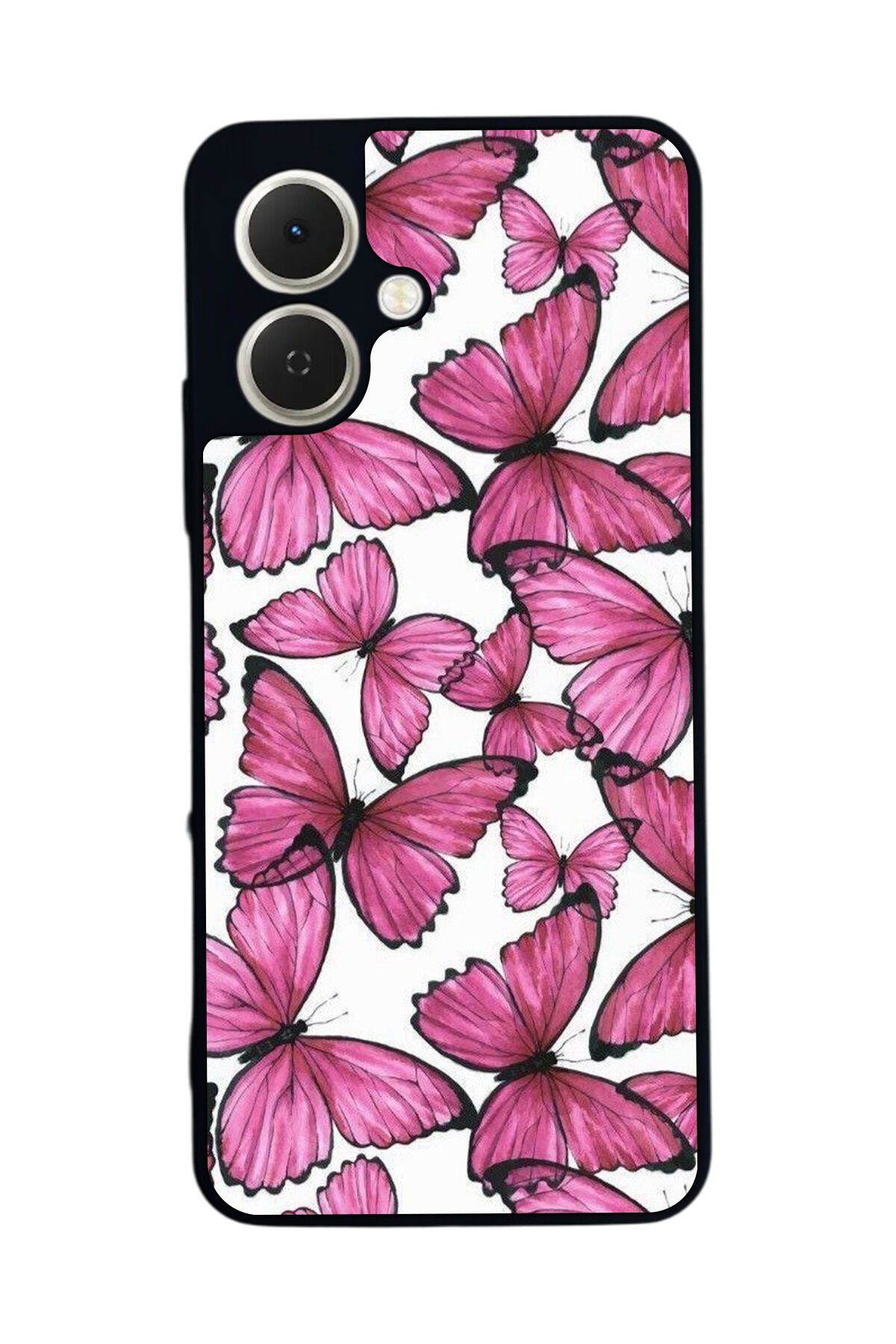 Tecno Spark GO 2 Uyumlu Kelebek Tasarımlı Glossy Premium Kılıf