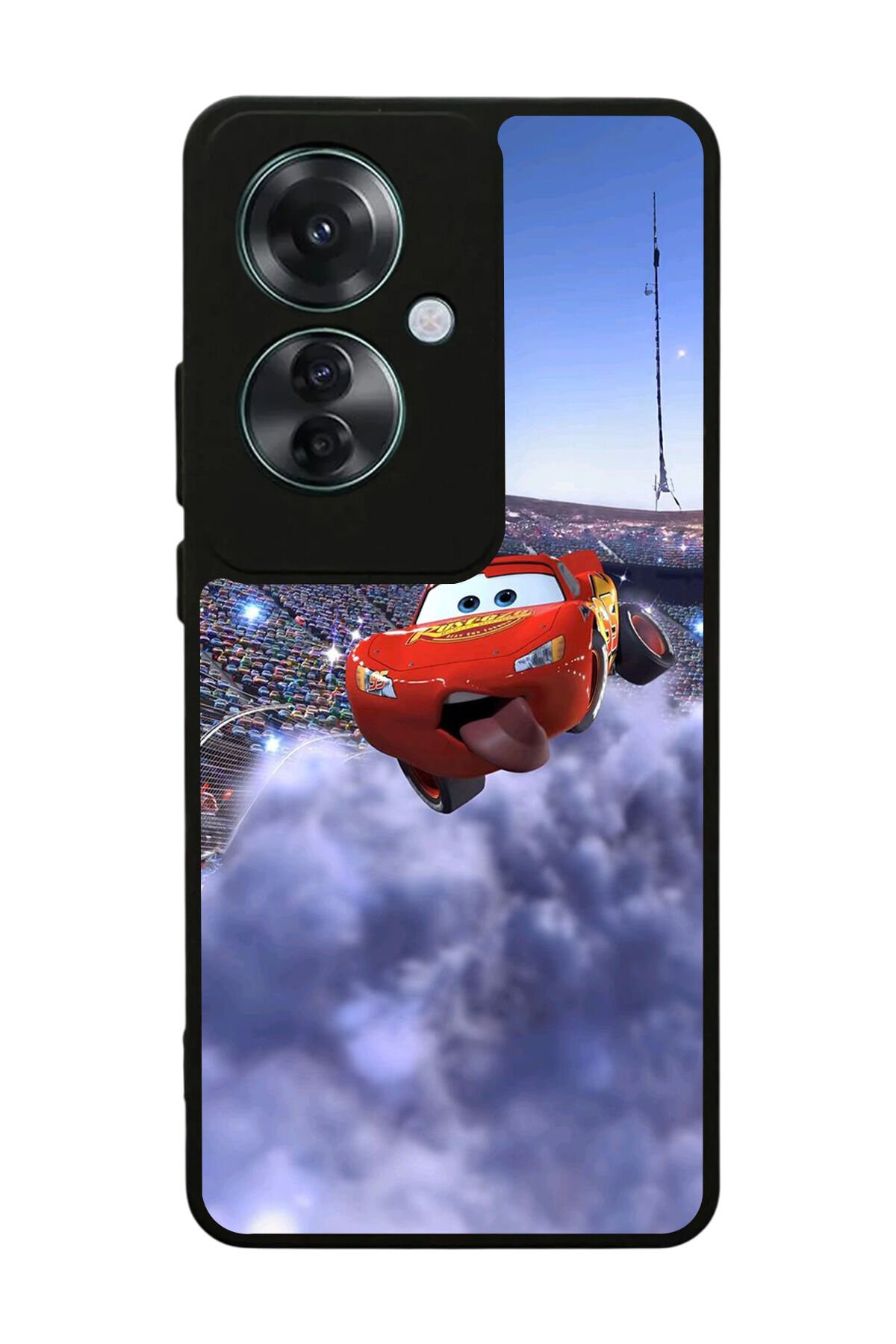Oppo Reno 11F Uyumlu Şimsek McQueen Tasarımlı Glossy Premium Kılıf