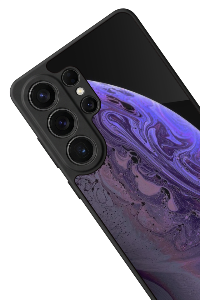 Samsung Galaxy S26 Ultra Uyumlu Ay Tasarımlı Glossy Premium Kılıf