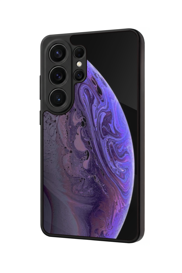 Samsung Galaxy S26 Ultra Uyumlu Ay Tasarımlı Glossy Premium Kılıf