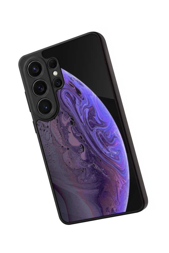 Samsung Galaxy S26 Ultra Uyumlu Ay Tasarımlı Glossy Premium Kılıf