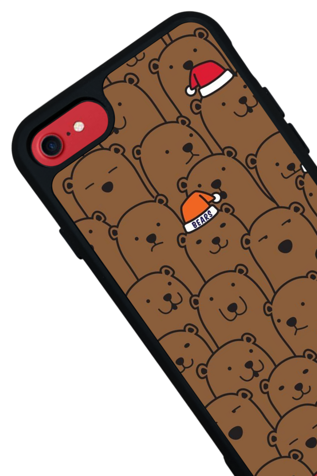 iPhone 8 Uyumlu Ayı Tasarımlı Glossy Premium Kılıf