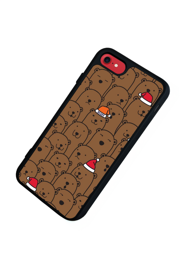 iPhone 8 Uyumlu Ayı Tasarımlı Glossy Premium Kılıf